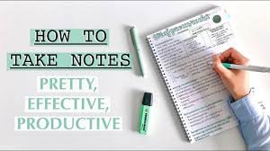 Tips for Effective Note-Taking During Classes